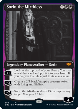 Sorin the Mirthless [Innistrad: Double Feature] - Destination Retro
