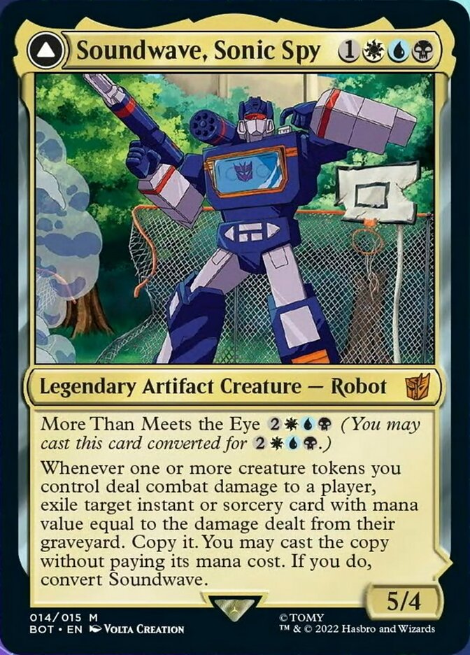 Soundwave, Sonic Spy // Soundwave, Superior Captain [Universes Beyond: Transformers] - Destination Retro