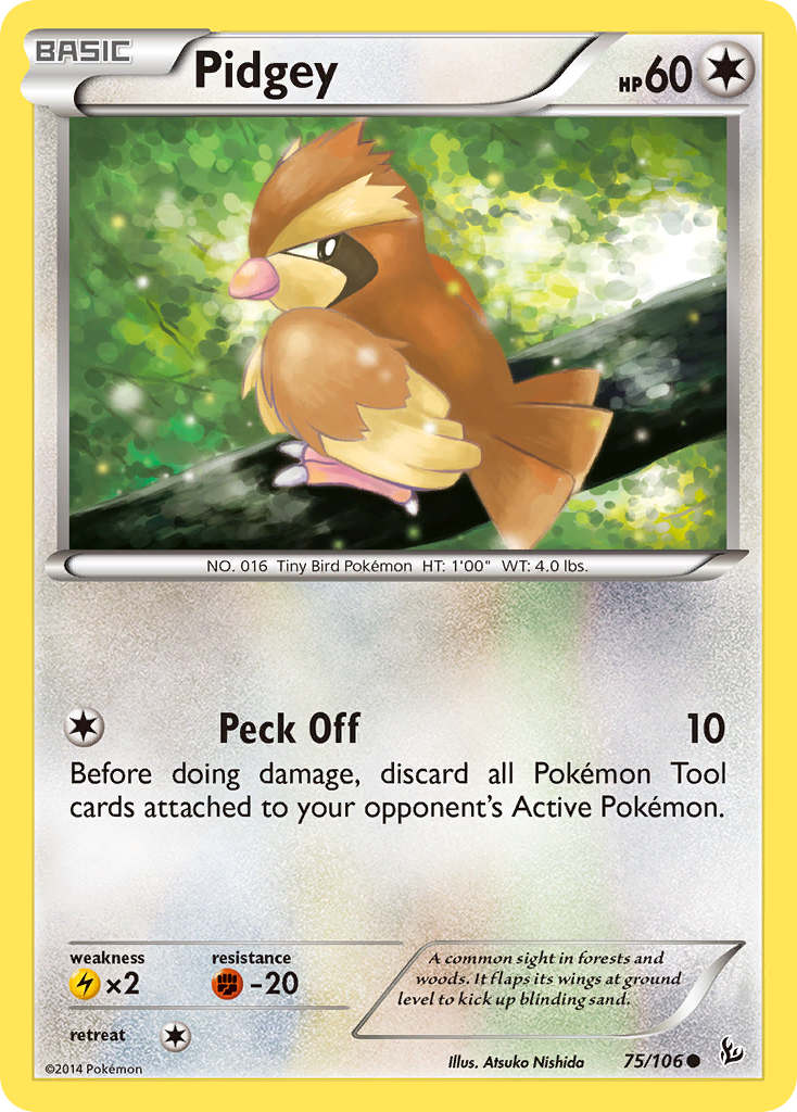 Pidgey (75/106) [XY: Flashfire] - Destination Retro