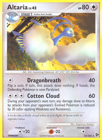 Altaria (12/106) [Diamond & Pearl: Great Encounters] - Destination Retro