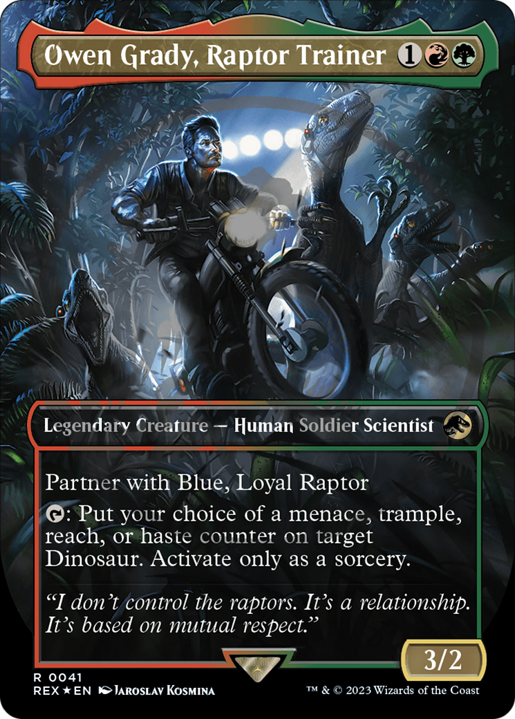 Owen Grady, Raptor Trainer Emblem (Borderless) [Jurassic World Collection Tokens] - Destination Retro