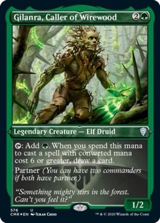 Gilanra, Caller or Wirewood (Foil Etched) [Commander Legends] - Destination Retro