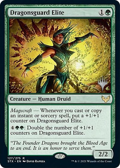 Dragonsguard Elite (Promo Pack) [Strixhaven: School of Mages Promos] - Destination Retro