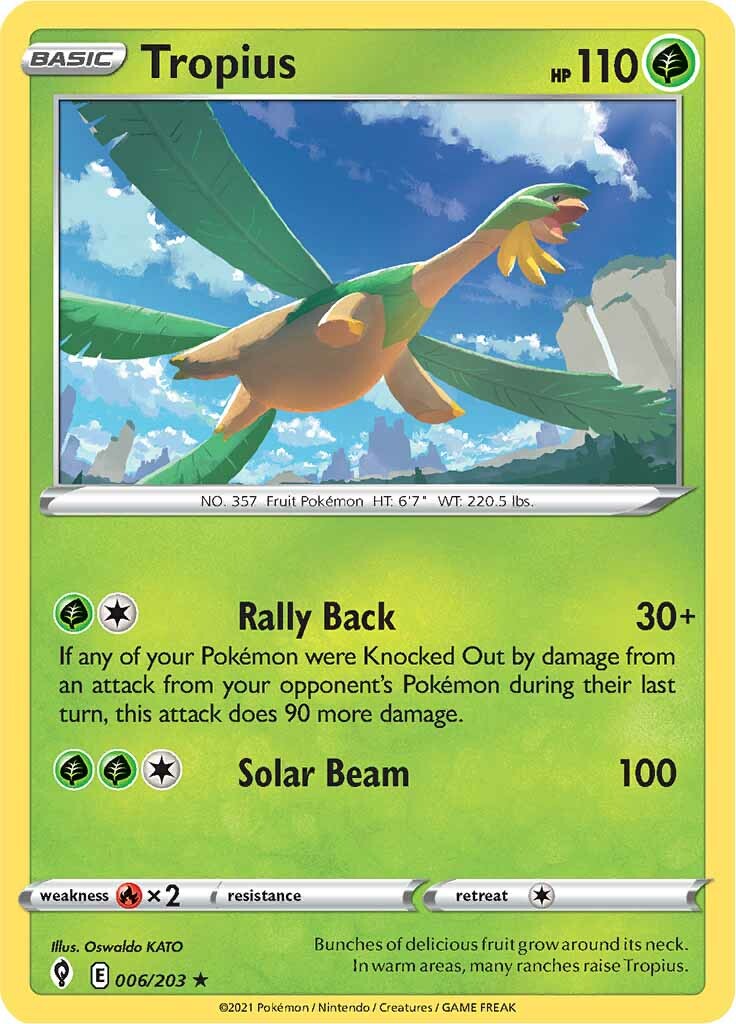 Tropius (006/203) [Sword & Shield: Evolving Skies] - Destination Retro