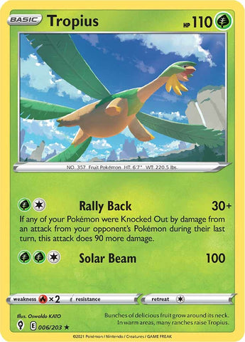 Tropius (006/203) [Sword & Shield: Evolving Skies] - Destination Retro