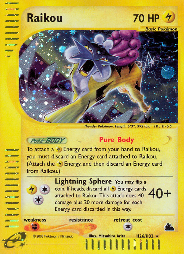 Raikou (H26/H32) [Skyridge] - Destination Retro