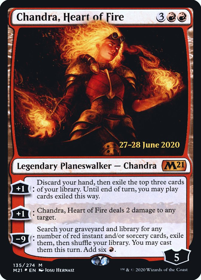 Chandra, Heart of Fire  [Core Set 2021 Prerelease Promos] - Destination Retro