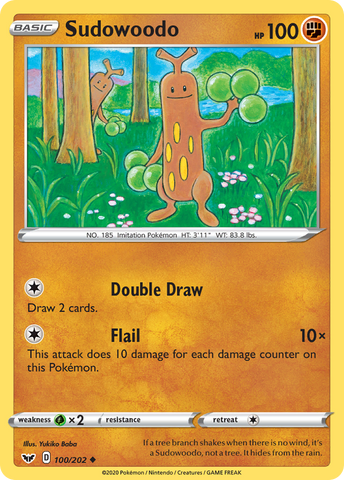 Sudowoodo (100/202) [Sword & Shield: Base Set] - Destination Retro