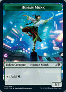 Samurai // Human Monk Double-sided Token [Kamigawa: Neon Dynasty Tokens] - Destination Retro