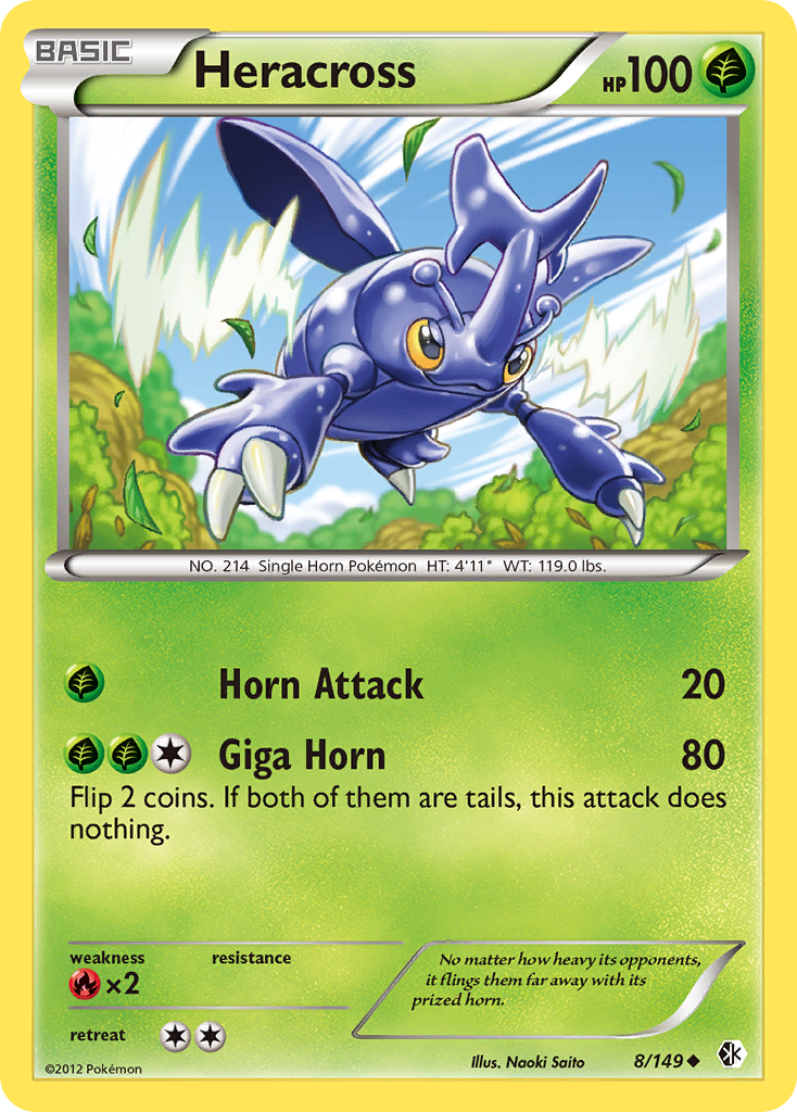 Heracross (8/149) [Black & White: Boundaries Crossed] - Destination Retro