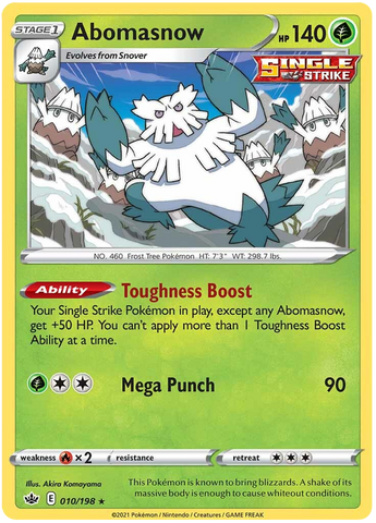 Abomasnow (010/198) [Sword & Shield: Chilling Reign] - Destination Retro