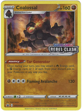 Coalossal (Prerelease Promo) (SWSH024) [Sword & Shield: Black Star Promos] - Destination Retro