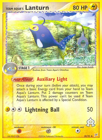 Team Aqua's Lanturn (28/95) [EX: Team Magma vs Team Aqua] - Destination Retro