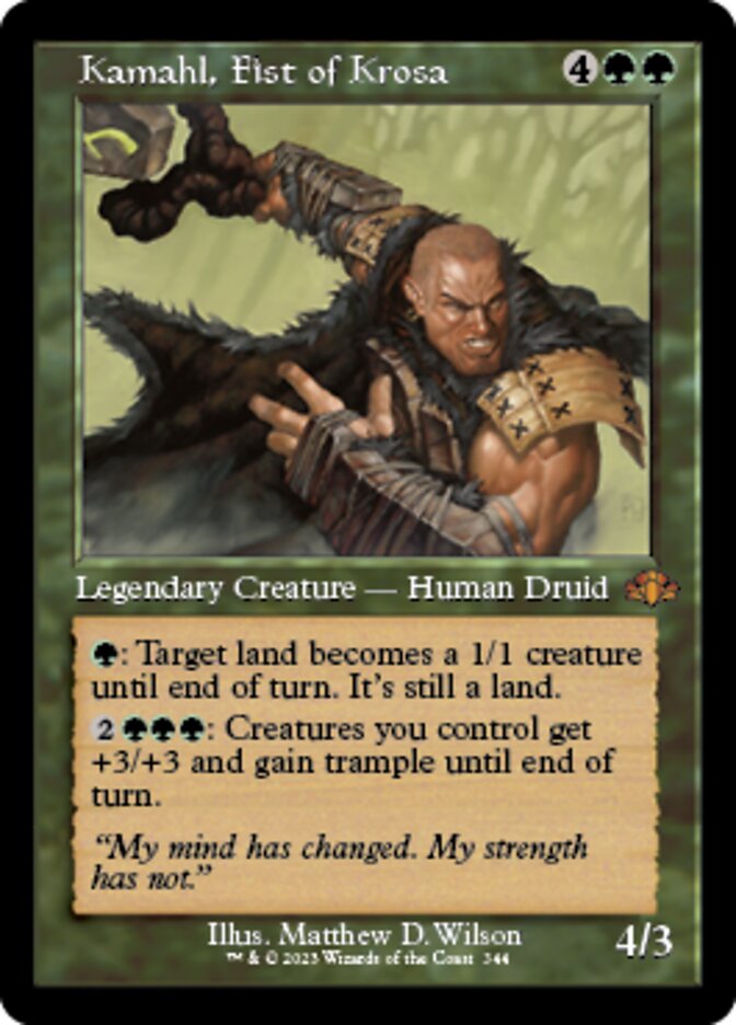 Kamahl, Fist of Krosa (Retro) [Dominaria Remastered] - Destination Retro