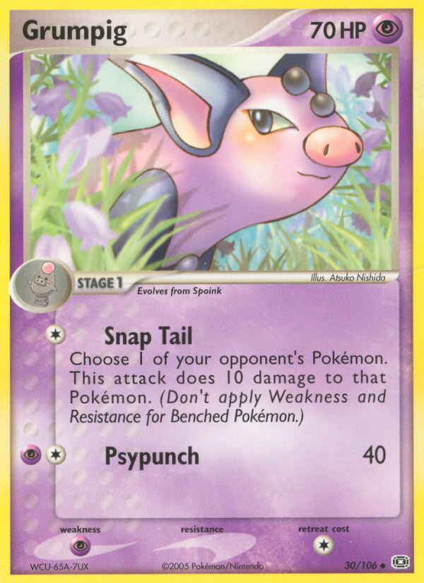 Grumpig (30/106) [EX: Emerald] - Destination Retro