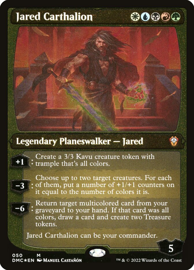 Jared Carthalion (Showcase Display Commander) [Dominaria United Commander] - Destination Retro