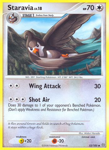 Staravia (52/100) [Diamond & Pearl: Stormfront] - Destination Retro