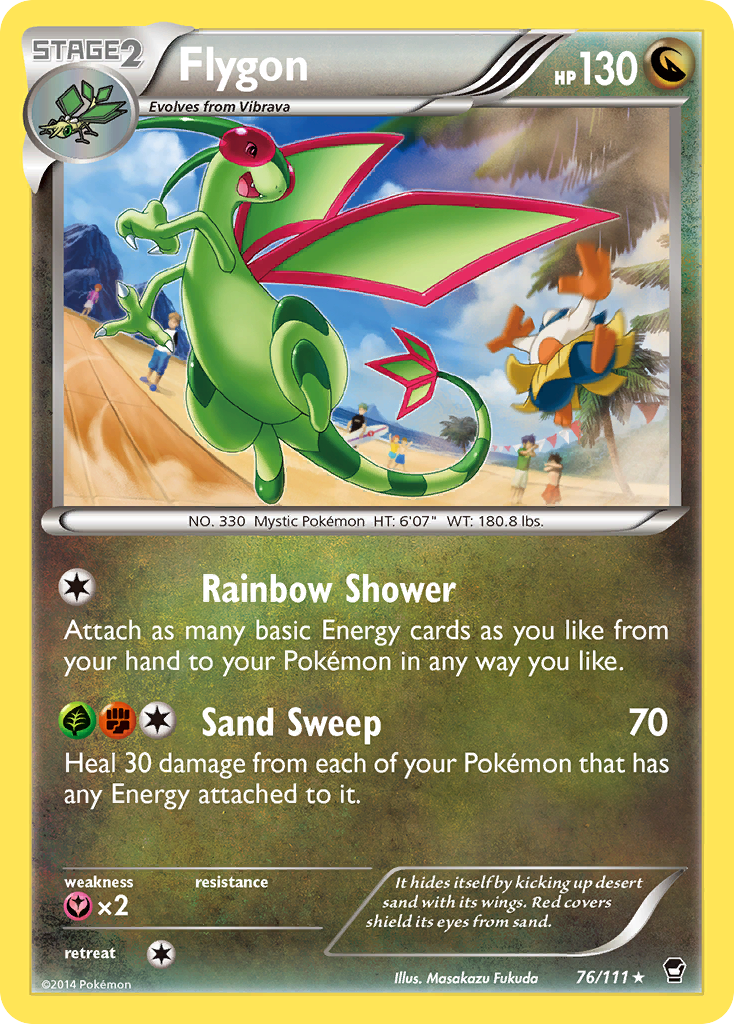 Flygon (76/111) [XY: Furious Fists] - Destination Retro