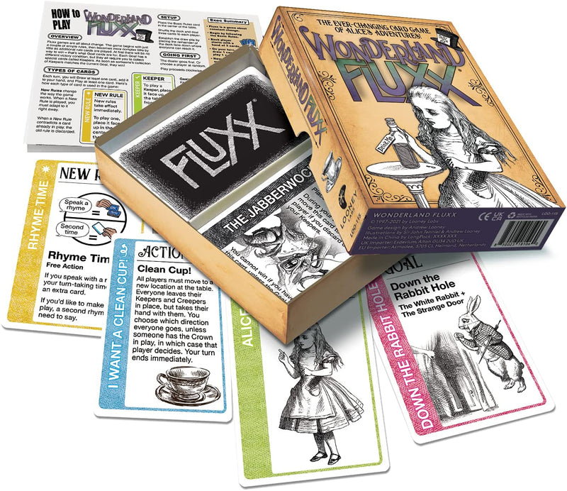 Wonderland Fluxx Card Game - Destination Retro