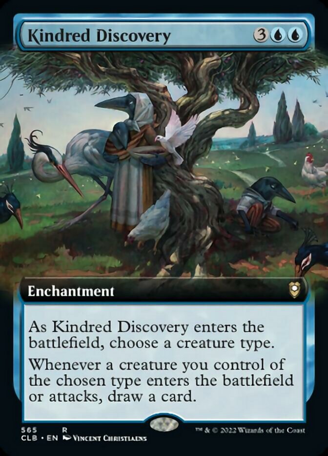 Kindred Discovery (Extended Art) [Commander Legends: Battle for Baldur's Gate] - Destination Retro