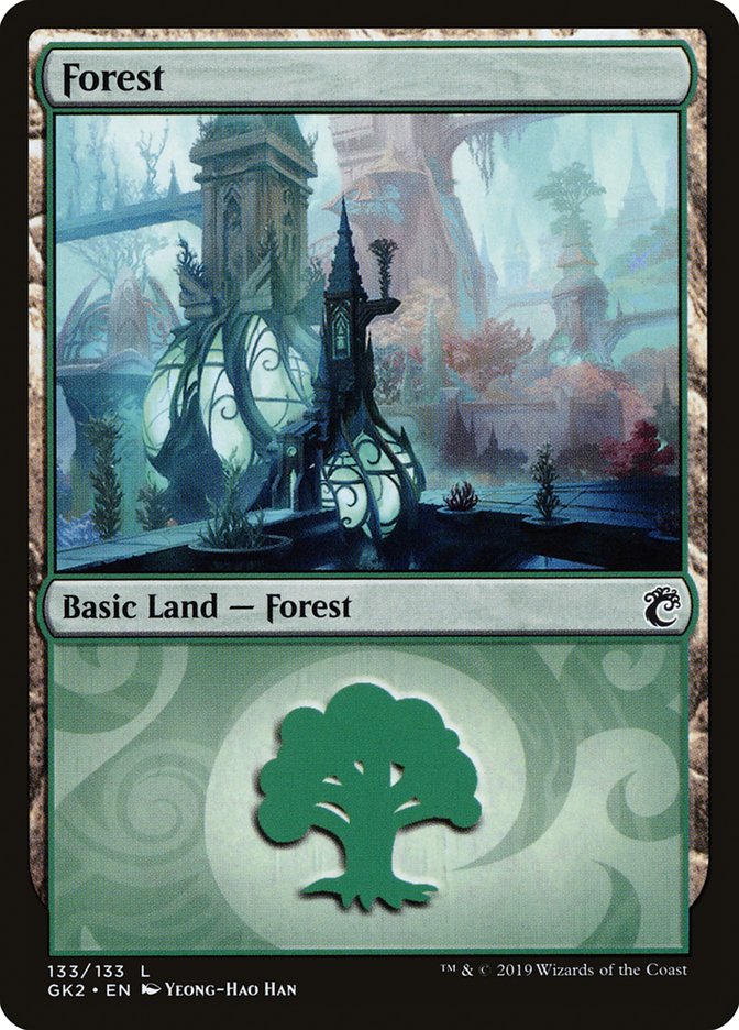 Forest (133) [Ravnica Allegiance Guild Kit] - Destination Retro