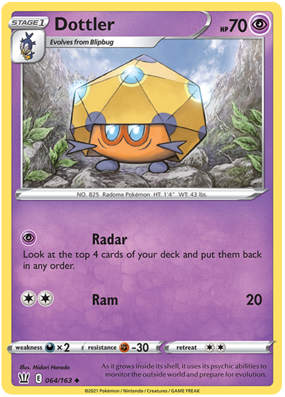 Dottler (064/163) [Sword & Shield: Battle Styles] - Destination Retro