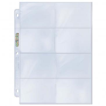 8-Pocket Platinum Page with 3-1/2" X 2-3/4" Pockets - Destination Retro