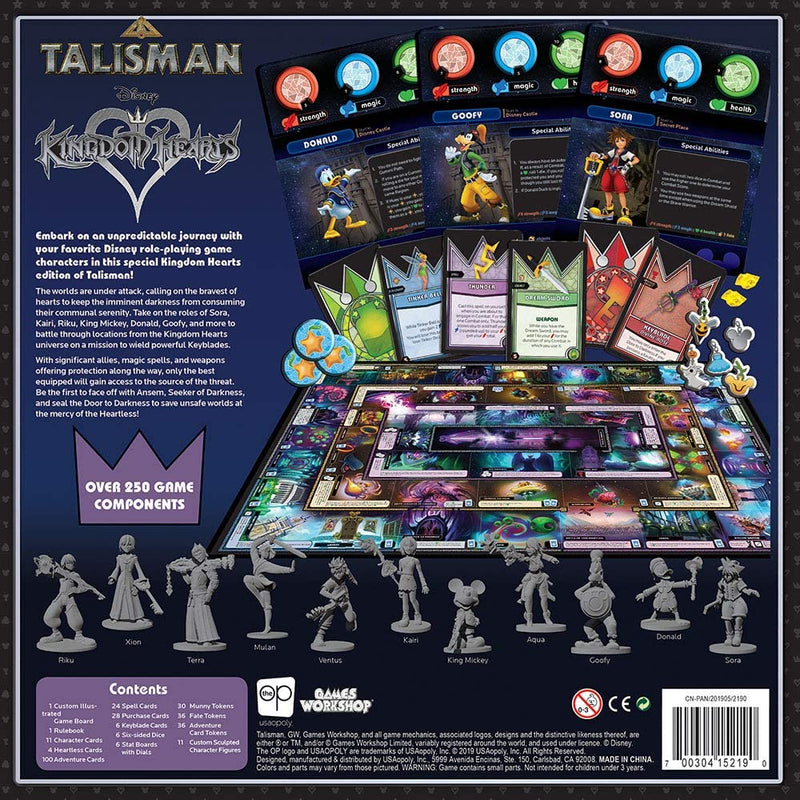 USAOPOLY Kingdom Hearts Talisman Competitive Board Game| Based on The Talisman Magical Quest Game| Official Kingdom Hearts Licensed Merchandise - Destination Retro
