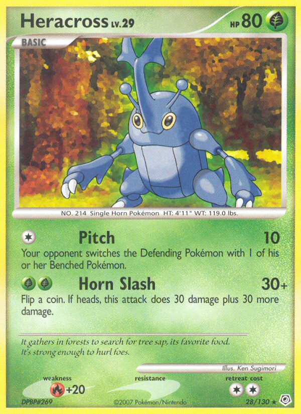 Heracross (28/130) [Diamond & Pearl: Base Set] - Destination Retro