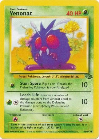 Venonat (63/64) [Jungle Unlimited] - Destination Retro