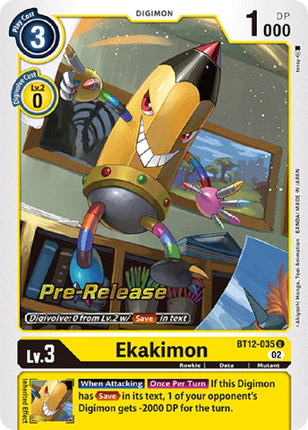 Ekakimon [BT12-035] [Across Time Pre-Release Cards] - Destination Retro