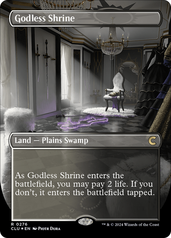 Godless Shrine (Borderless) [Ravnica: Clue Edition] - Destination Retro
