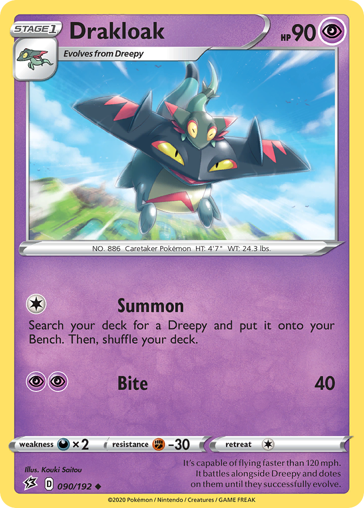 Drakloak (90/192) [Sword & Shield: Rebel Clash] - Destination Retro