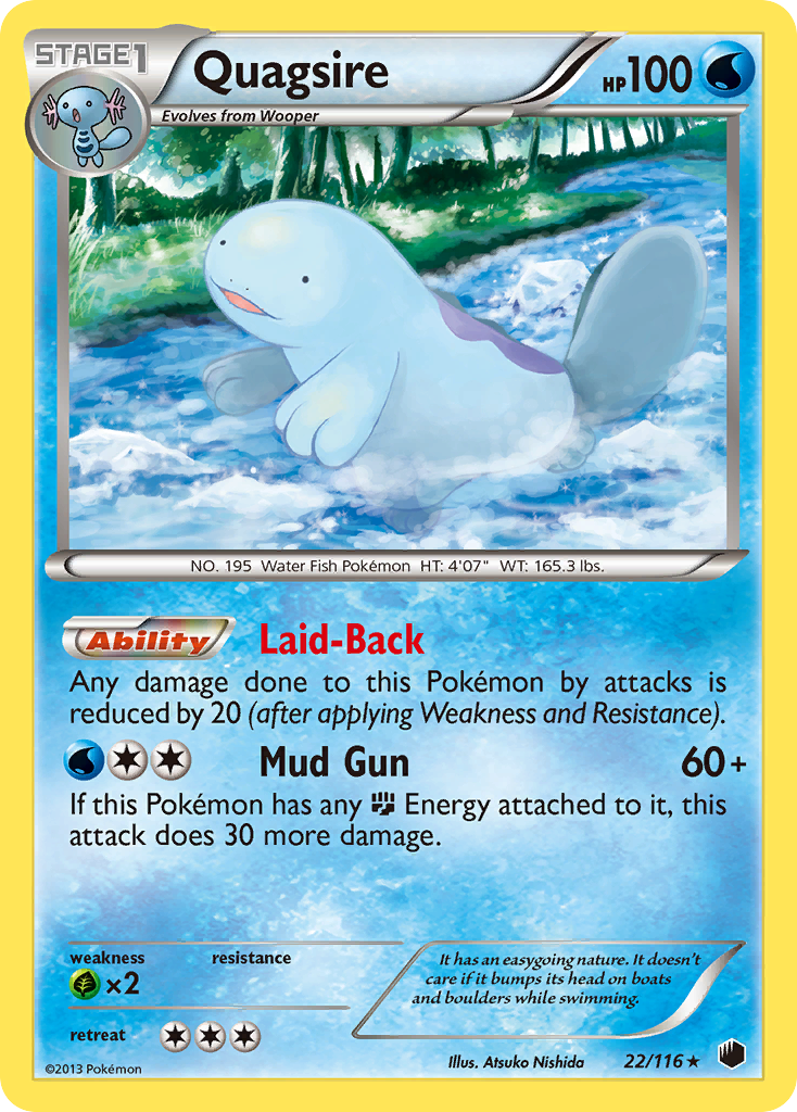 Quagsire (22/116) [Black & White: Plasma Freeze] - Destination Retro