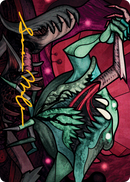 Yargle, Glutton of Urborg Art Card (Gold-Stamped Signature) [March of the Machine Art Series] - Destination Retro
