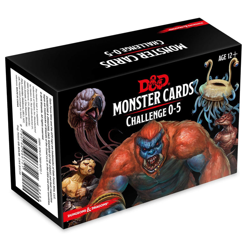 DUNGEONS & DRAGONS - MONSTER CARDS - CHALLENGE 0-5 - Destination Retro