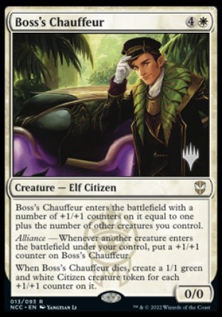 Boss's Chauffeur (Promo Pack) [Streets of New Capenna Commander Promos] - Destination Retro