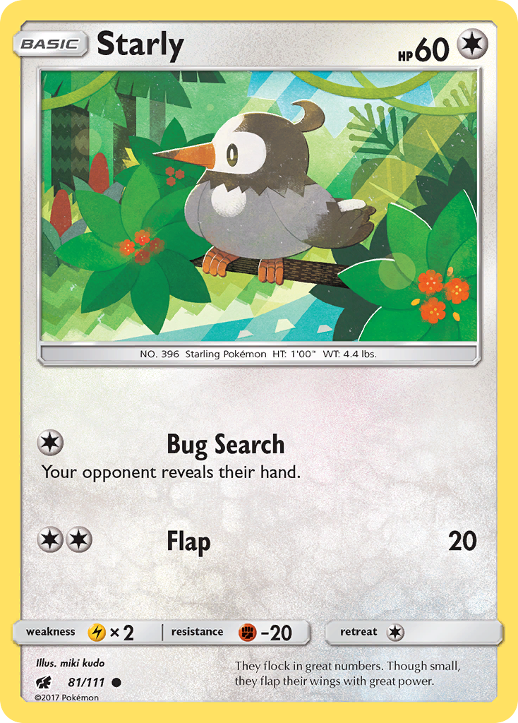 Starly (81/111) [Sun & Moon: Crimson Invasion] - Destination Retro