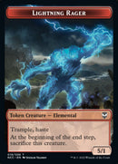 Lightning Rager // Rogue Double-sided Token [Streets of New Capenna Commander Tokens] - Destination Retro