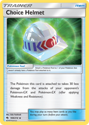 Choice Helmet (169/214) [Sun & Moon: Lost Thunder] - Destination Retro