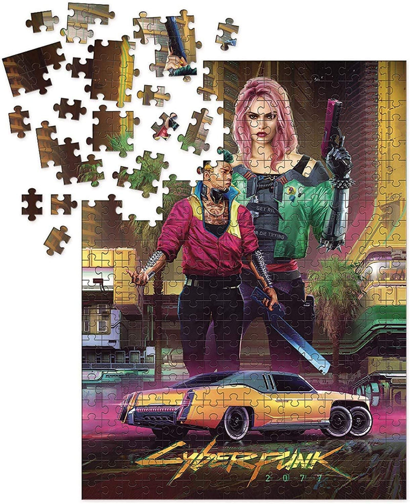 Cyberpunk 2077 Kitsch Puzzle, Multicolor - Destination Retro