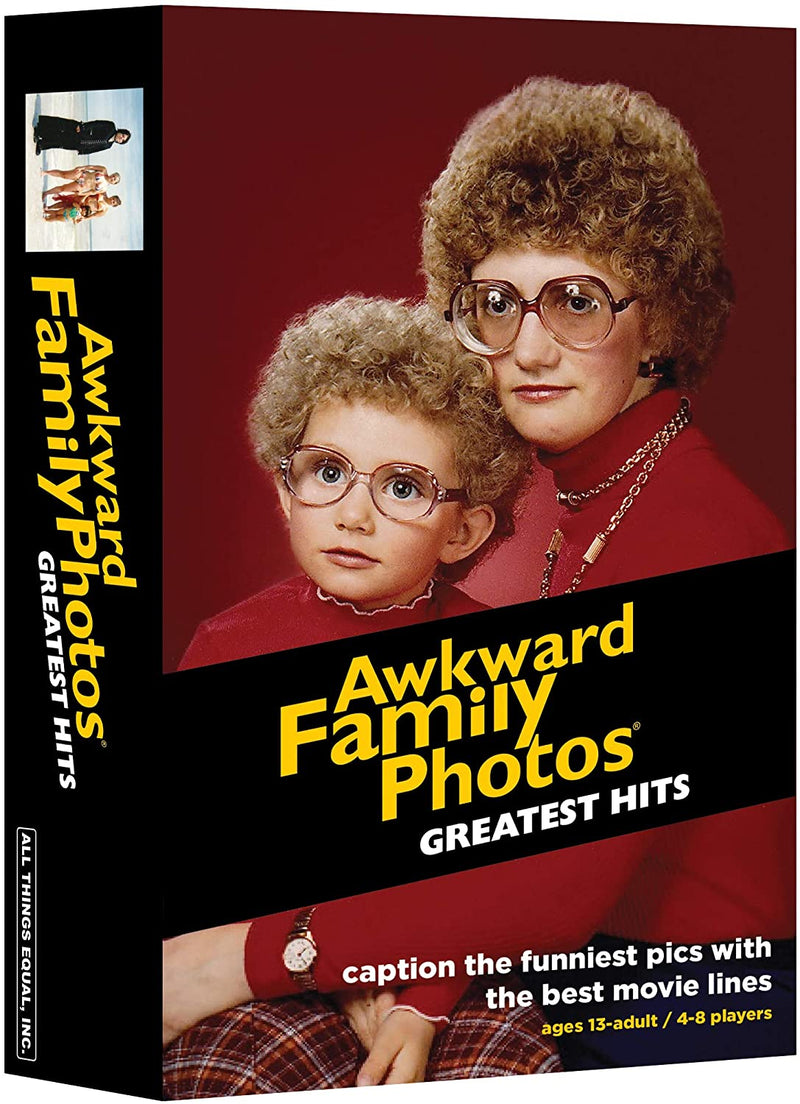 Awkward Family Photos Greatest Hits - Caption Hilarious Pics with Memorable Movie Lines, Best of Original & Vol 2, Plus New Pics & Movie Lines, Age 13 & Up, Better Cards, Bigger Images & A Card Box - Destination Retro