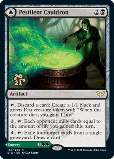 Pestilent Cauldron // Restorative Burst [Strixhaven: School of Mages Prerelease Promos] - Destination Retro