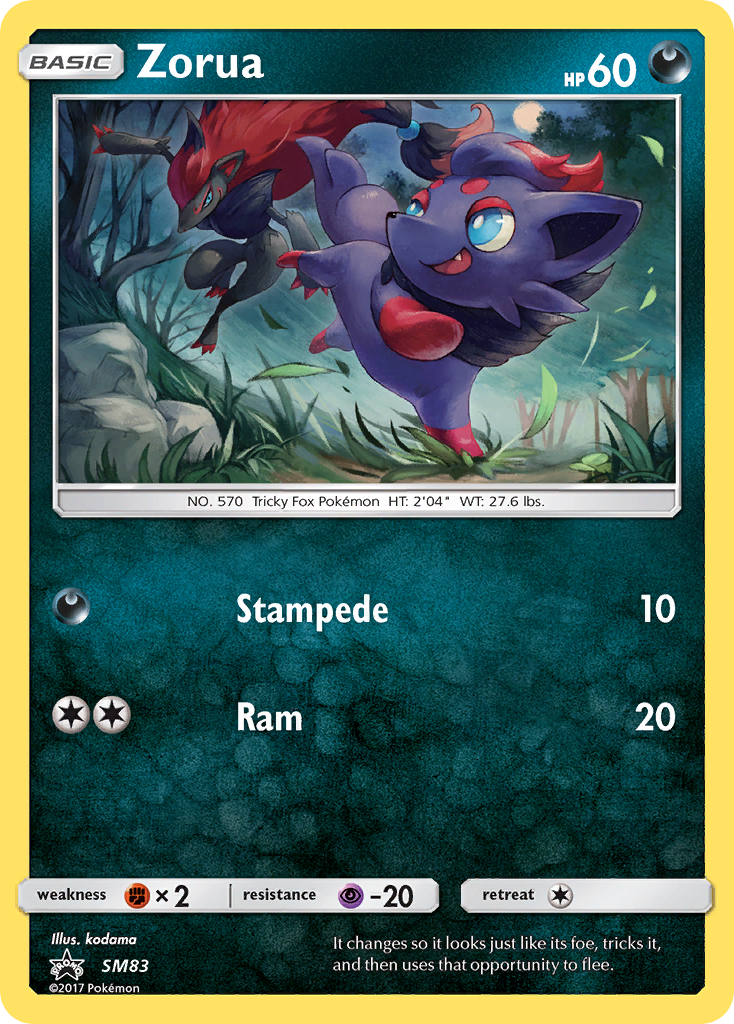 Zorua (SM83) [Sun & Moon: Black Star Promos] - Destination Retro