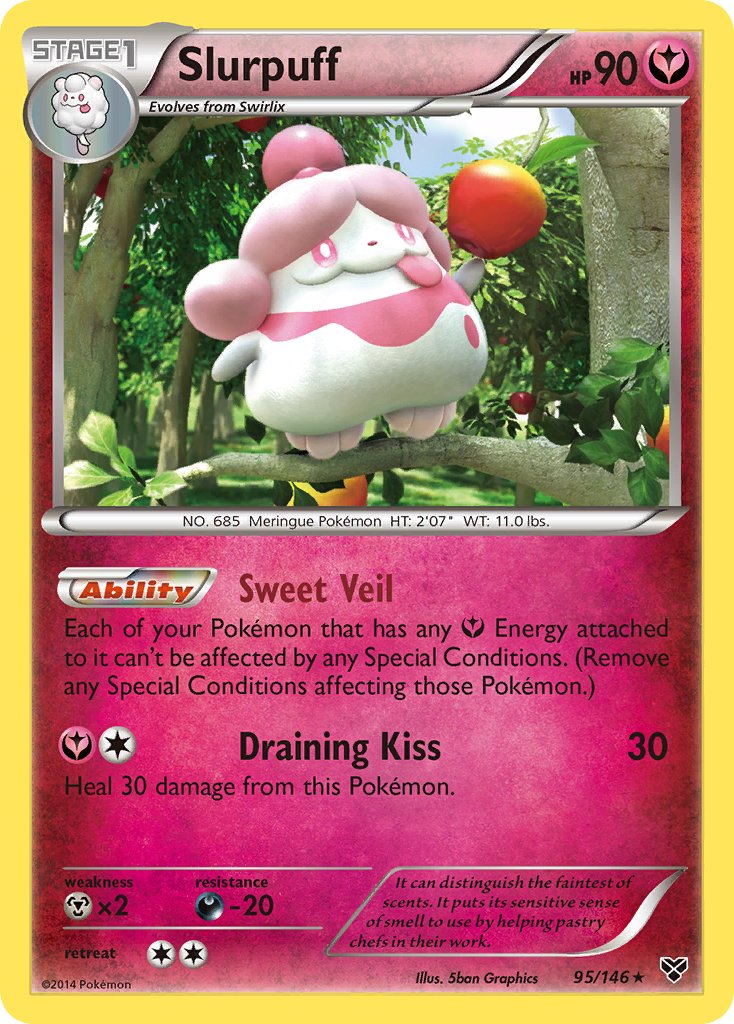 Slurpuff (XY Base Set) (95/146) [Theme Deck Exclusives] - Destination Retro