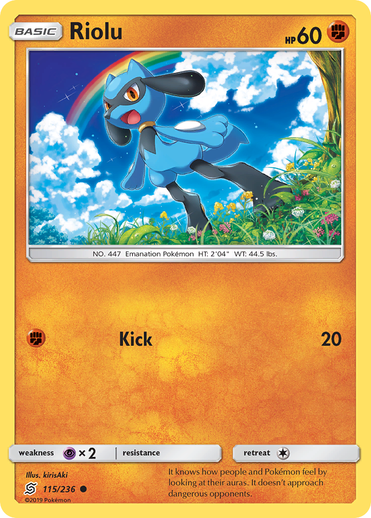 Riolu (115/236) [Sun & Moon: Unified Minds] - Destination Retro