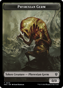 Spirit // Phyrexian Germ Double-Sided Token [Murders at Karlov Manor Commander Tokens] - Destination Retro