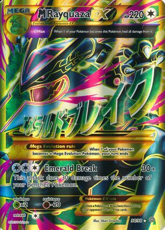 M Rayquaza EX (98/98) (Jumbo Card) [XY: Ancient Origins] - Destination Retro
