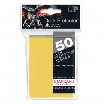 50ct Yellow Standard Deck Protectors - Destination Retro