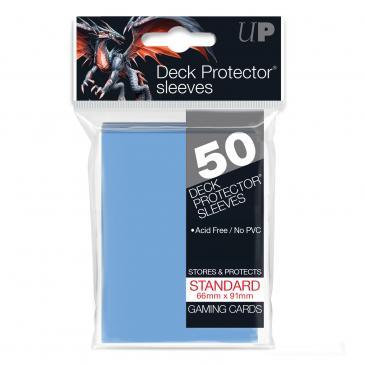 50ct Light Blue Standard Deck Protectors - Destination Retro